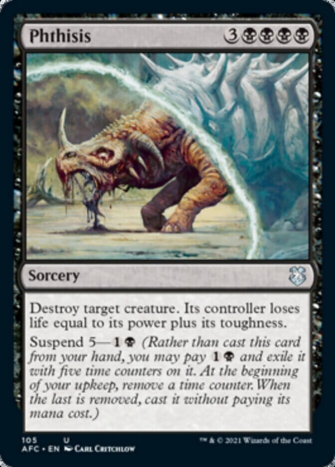 Phthisis [Dungeons & Dragons: Adventures in the Forgotten Realms Commander] MTG Single Magic: The Gathering  | Multizone: Comics And Games