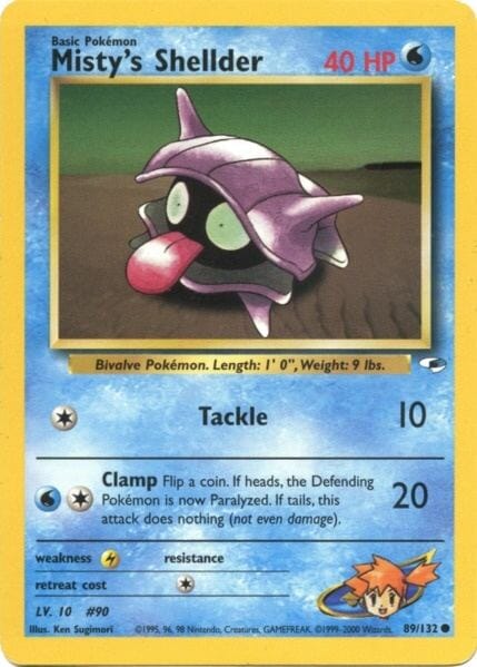 Misty's Shellder (89/132) [Gym Heroes Unlimited] Pokemon Single Pokémon  | Multizone: Comics And Games