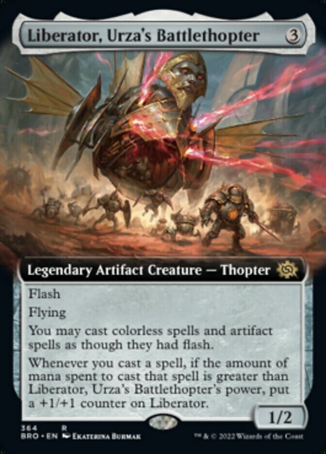 Liberator, Urza's Battlethopter (Extended Art) [The Brothers' War] MTG Single Magic: The Gathering  | Multizone: Comics And Games