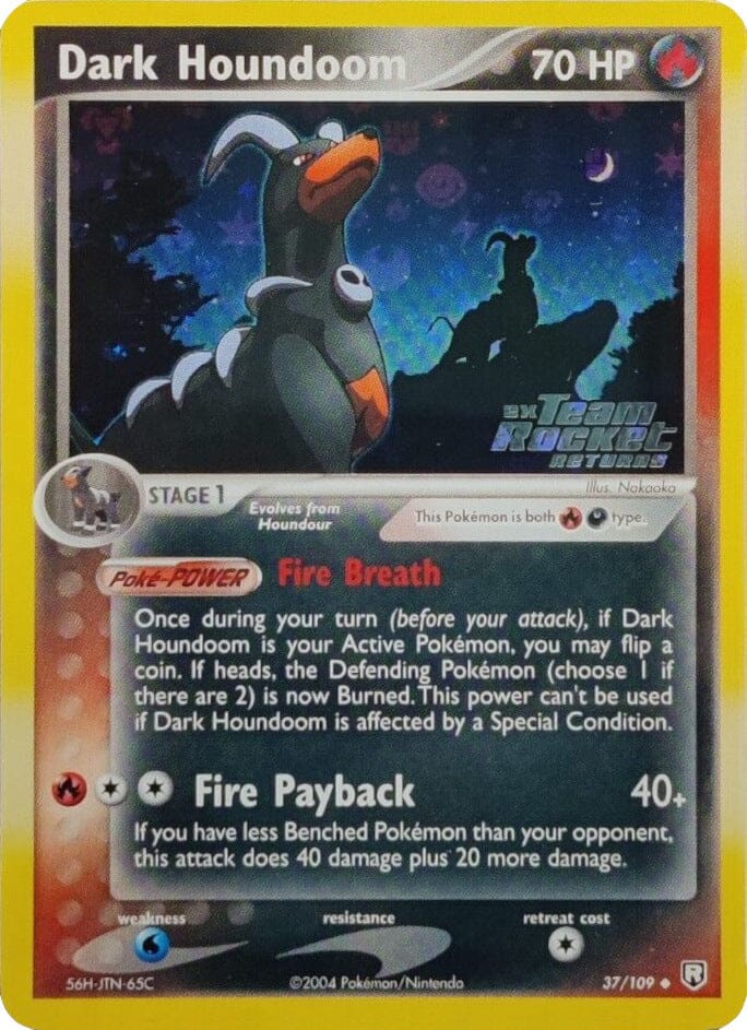 Dark Houndoom (37/109) (Stamped) [EX: Team Rocket Returns] Pokemon Single Pokémon  | Multizone: Comics And Games