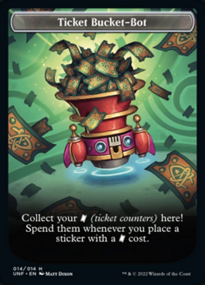 Ticket Bucket-Bot Token [Unfinity Tokens] MTG Single Magic: The Gathering  | Multizone: Comics And Games