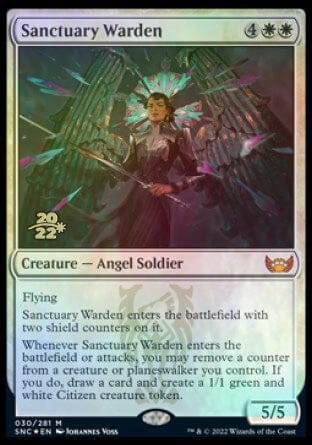 Sanctuary Warden [Streets of New Capenna Prerelease Promos] MTG Single Magic: The Gathering  | Multizone: Comics And Games