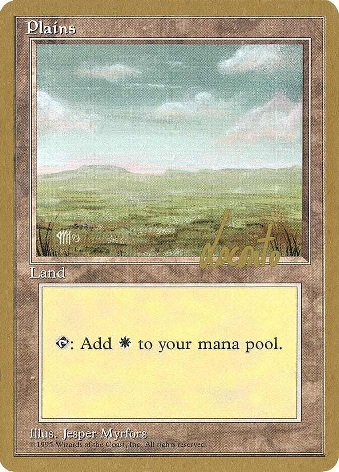 Plains (ml364) (Michael Loconto) [Pro Tour Collector Set] MTG Single Magic: The Gathering  | Multizone: Comics And Games