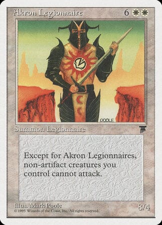 Akron Legionnaire [Chronicles] MTG Single Magic: The Gathering  | Multizone: Comics And Games