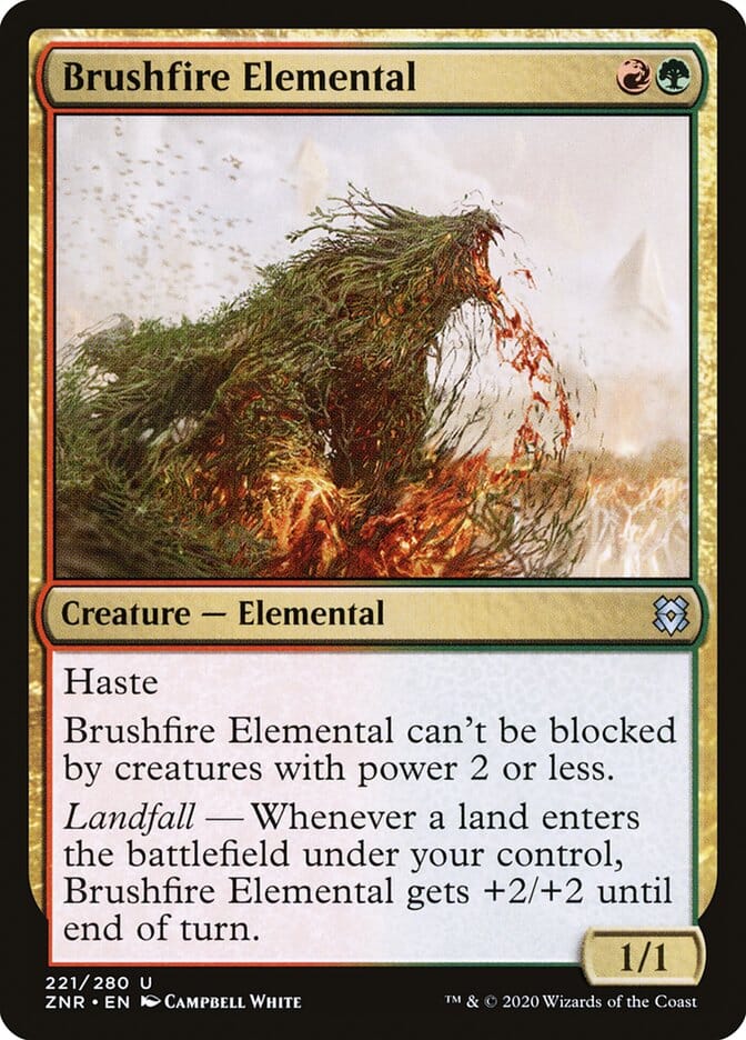 Brushfire Elemental [Zendikar Rising] MTG Single Magic: The Gathering  | Multizone: Comics And Games