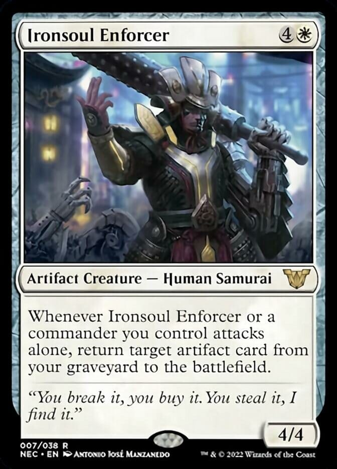 Ironsoul Enforcer [Kamigawa: Neon Dynasty Commander] MTG Single Magic: The Gathering  | Multizone: Comics And Games