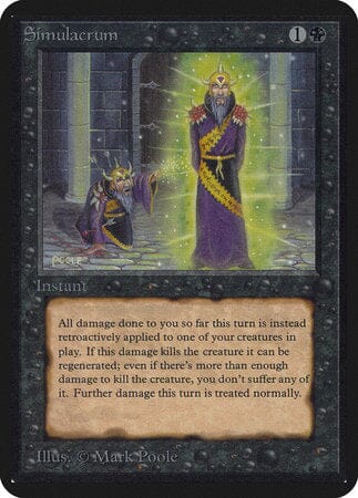 Simulacrum [Limited Edition Alpha] MTG Single Magic: The Gathering  | Multizone: Comics And Games