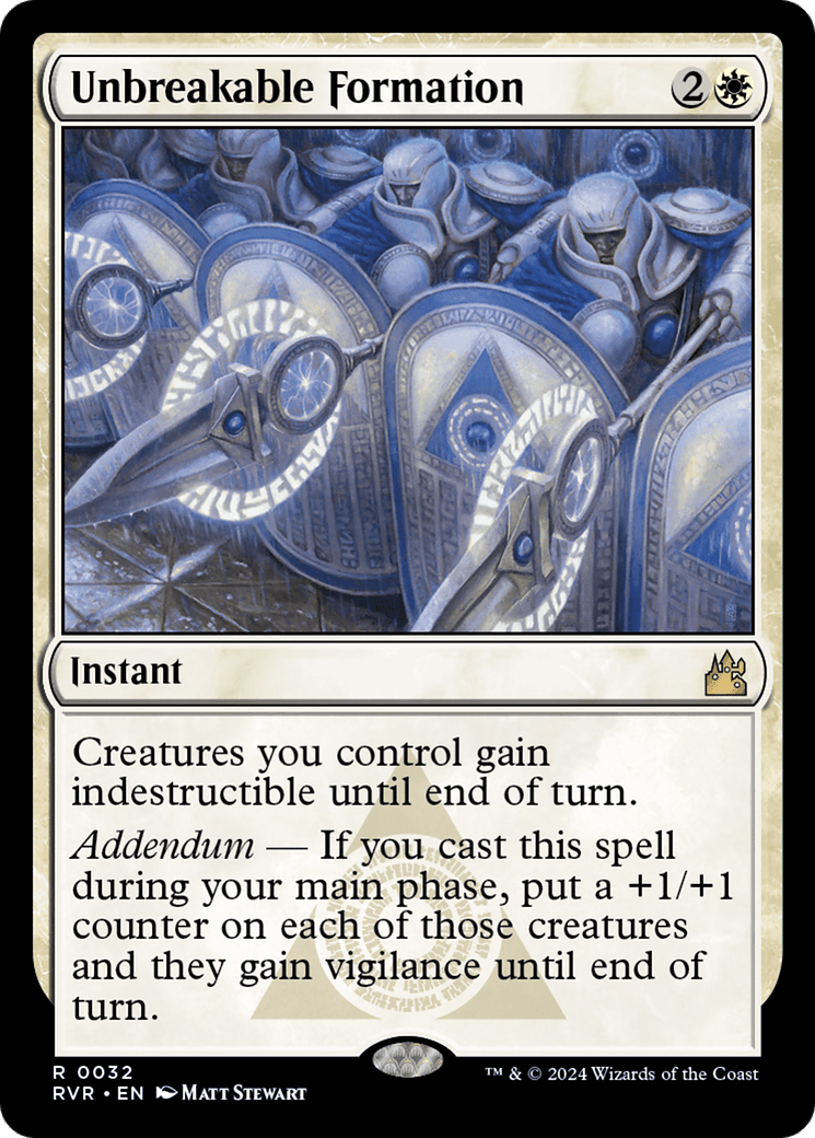 Unbreakable Formation [Ravnica Remastered] MTG Single Magic: The Gathering  | Multizone: Comics And Games