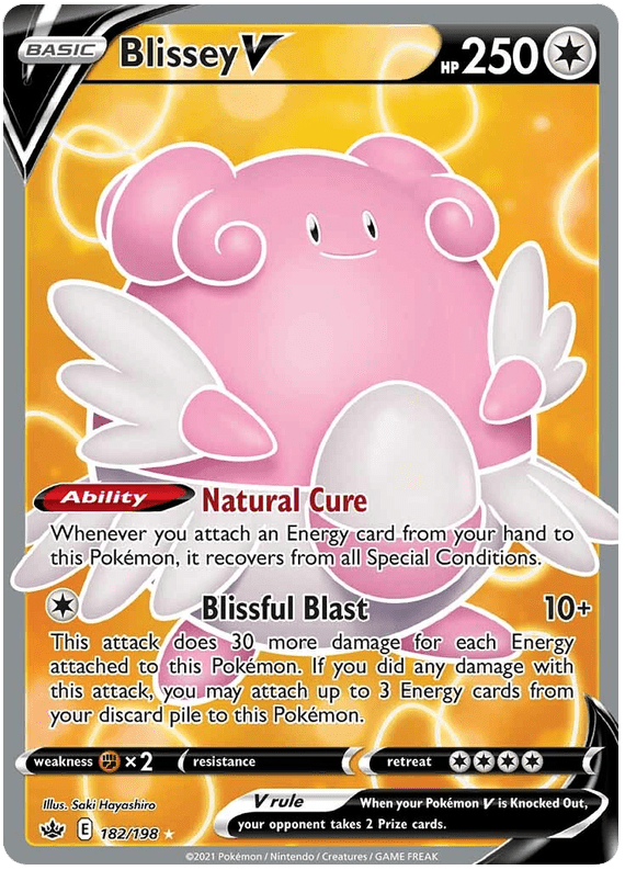 Blissey V (182/198) [Sword & Shield: Chilling Reign] Pokemon Single Pokémon  | Multizone: Comics And Games