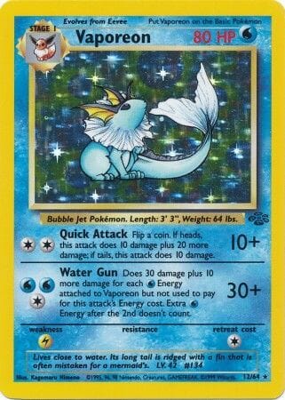 Vaporeon (12/64) [Jungle Unlimited] Pokemon Single Pokémon  | Multizone: Comics And Games