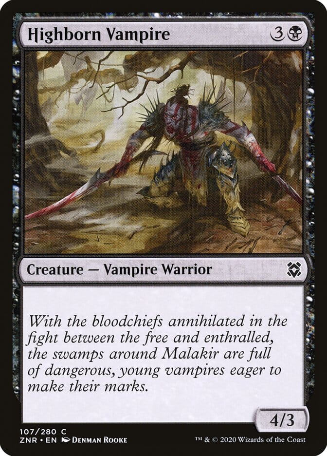 Highborn Vampire [Zendikar Rising] MTG Single Magic: The Gathering  | Multizone: Comics And Games