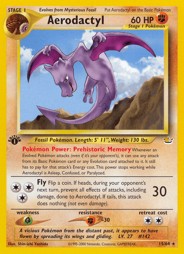 Aerodactyl (15/64) [Neo Revelation 1st Edition] Pokemon Single Pokémon  | Multizone: Comics And Games