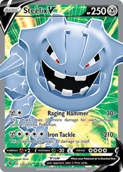 Steelix V (176/185) [Sword & Shield: Vivid Voltage] Pokemon Single Pokémon  | Multizone: Comics And Games