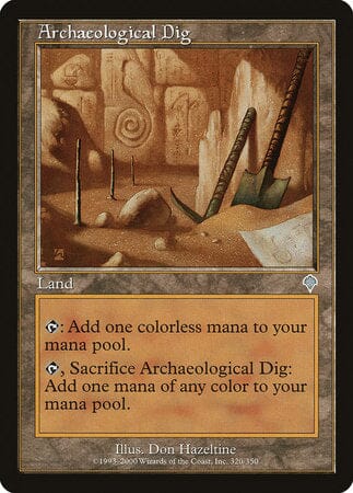 Archaeological Dig [Invasion] MTG Single Magic: The Gathering  | Multizone: Comics And Games