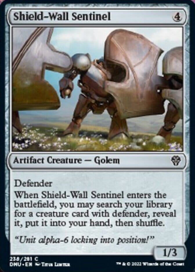 Shield-Wall Sentinel [Dominaria United] MTG Single Magic: The Gathering  | Multizone: Comics And Games