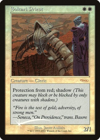 Soltari Priest [Friday Night Magic 2002] MTG Single Magic: The Gathering  | Multizone: Comics And Games
