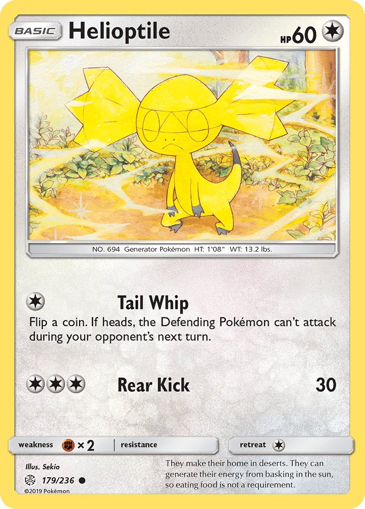 Helioptile (179/236) [Sun & Moon: Cosmic Eclipse] Pokemon Single Pokémon  | Multizone: Comics And Games