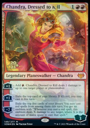 Chandra, Dressed to Kill [Innistrad: Crimson Vow Prerelease Promos] MTG Single Magic: The Gathering  | Multizone: Comics And Games