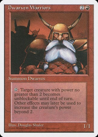 Dwarven Warriors [Fourth Edition] MTG Single Magic: The Gathering  | Multizone: Comics And Games