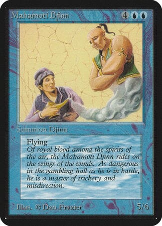 Mahamoti Djinn [Limited Edition Alpha] MTG Single Magic: The Gathering  | Multizone: Comics And Games