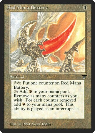 Red Mana Battery [Legends] MTG Single Magic: The Gathering  | Multizone: Comics And Games