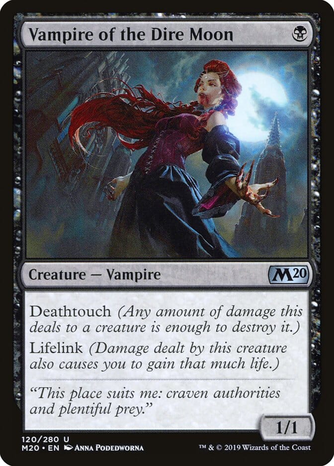 Vampire of the Dire Moon [Core Set 2020] MTG Single Magic: The Gathering  | Multizone: Comics And Games