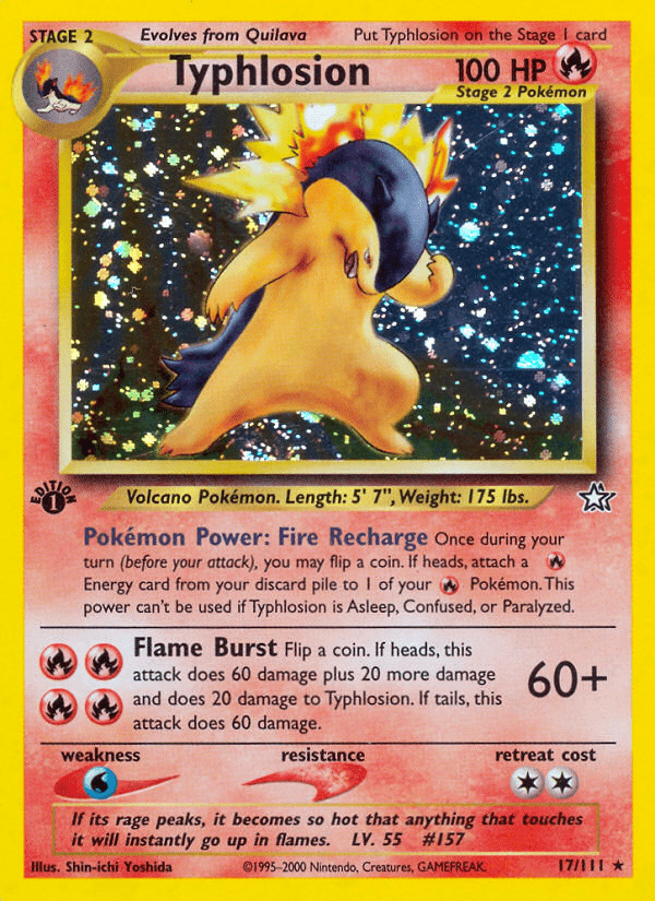 Typhlosion (17/111) [Neo Genesis 1st Edition] Pokemon Single Pokémon  | Multizone: Comics And Games