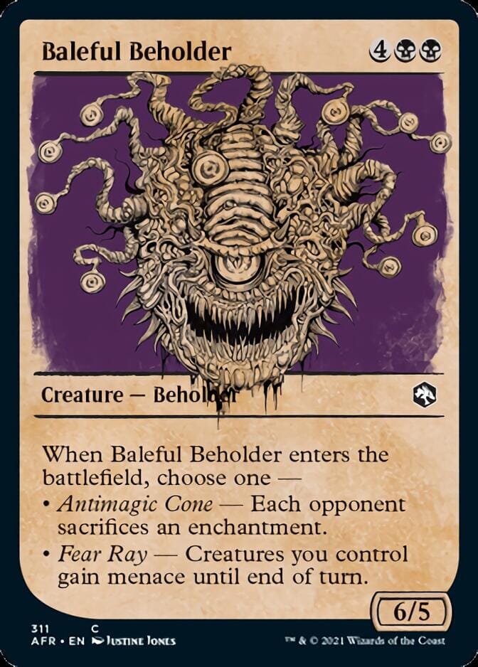 Baleful Beholder (Showcase) [Dungeons & Dragons: Adventures in the Forgotten Realms] MTG Single Magic: The Gathering  | Multizone: Comics And Games