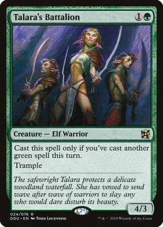 Talara's Battalion [Duel Decks: Elves vs. Inventors] MTG Single Magic: The Gathering  | Multizone: Comics And Games