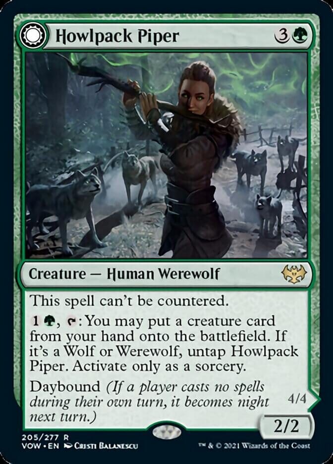 Howlpack Piper // Wildsong Howler [Innistrad: Crimson Vow] MTG Single Magic: The Gathering  | Multizone: Comics And Games