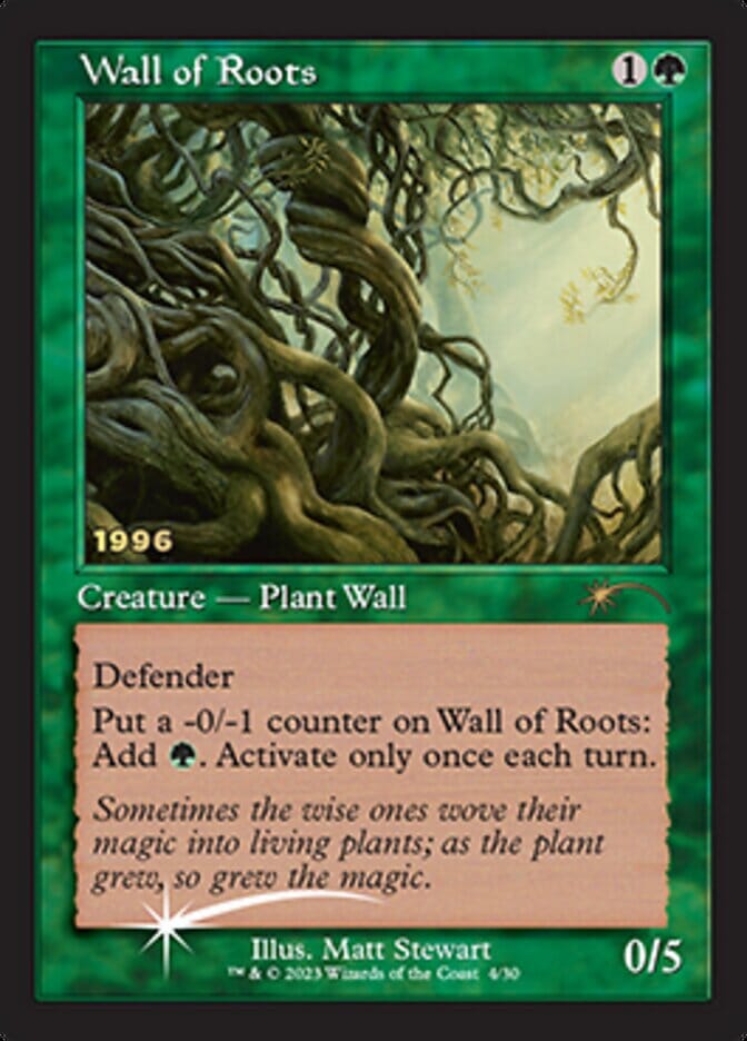 Wall of Roots [30th Anniversary Promos] MTG Single Magic: The Gathering  | Multizone: Comics And Games