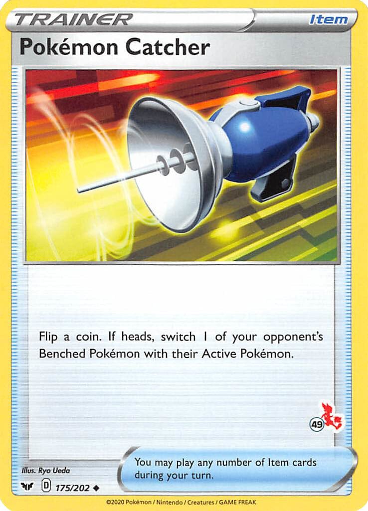 Pokemon Catcher (175/202) (Cinderace Stamp #49) [Battle Academy 2022] Pokemon Single Pokémon  | Multizone: Comics And Games