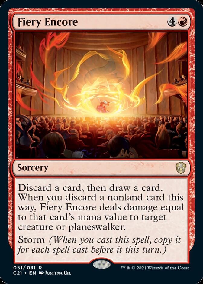 Fiery Encore [Commander 2021] MTG Single Magic: The Gathering  | Multizone: Comics And Games