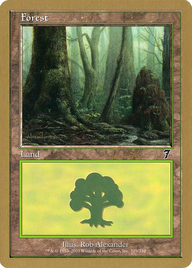 Forest (jt329) (Jan Tomcani) [World Championship Decks 2001] MTG Single Magic: The Gathering  | Multizone: Comics And Games