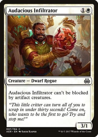 Audacious Infiltrator [Aether Revolt] MTG Single Magic: The Gathering  | Multizone: Comics And Games