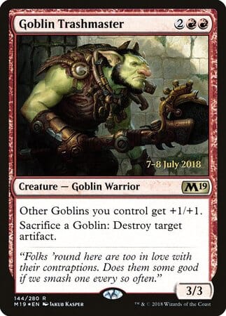 Goblin Trashmaster [Core Set 2019 Promos] MTG Single Magic: The Gathering  | Multizone: Comics And Games
