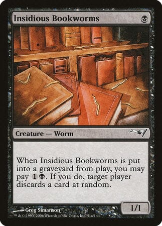 Insidious Bookworms (Version 2) [Coldsnap Theme Decks] MTG Single Magic: The Gathering  | Multizone: Comics And Games