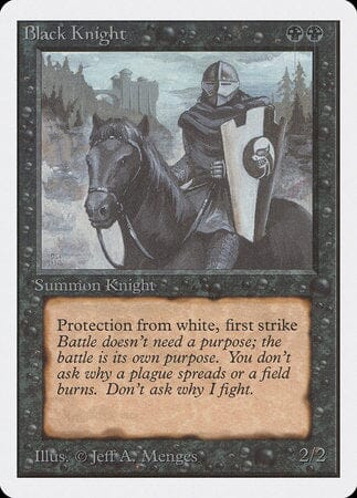 Black Knight [Unlimited Edition] MTG Single Magic: The Gathering  | Multizone: Comics And Games