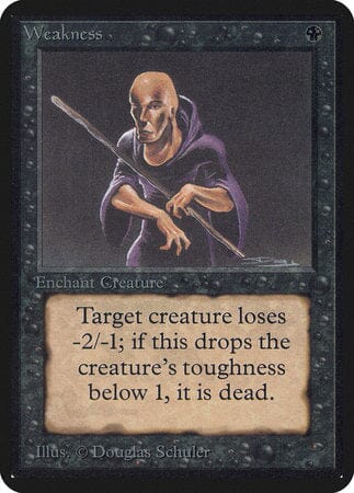 Weakness [Limited Edition Alpha] MTG Single Magic: The Gathering  | Multizone: Comics And Games