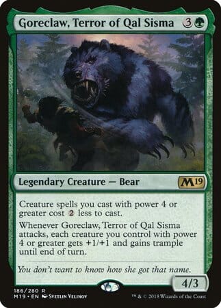 Goreclaw, Terror of Qal Sisma [Core Set 2019] MTG Single Magic: The Gathering  | Multizone: Comics And Games