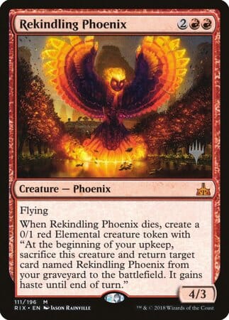 Rekindling Phoenix [Rivals of Ixalan Promos] MTG Single Magic: The Gathering  | Multizone: Comics And Games