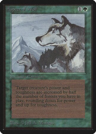 Aspect of Wolf [Limited Edition Beta] MTG Single Magic: The Gathering  | Multizone: Comics And Games