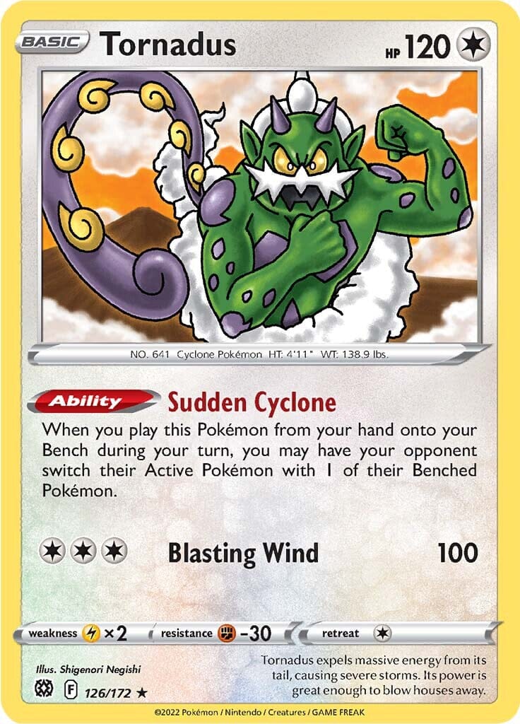 Tornadus (126/172) [Sword & Shield: Brilliant Stars] Pokemon Single Pokémon  | Multizone: Comics And Games