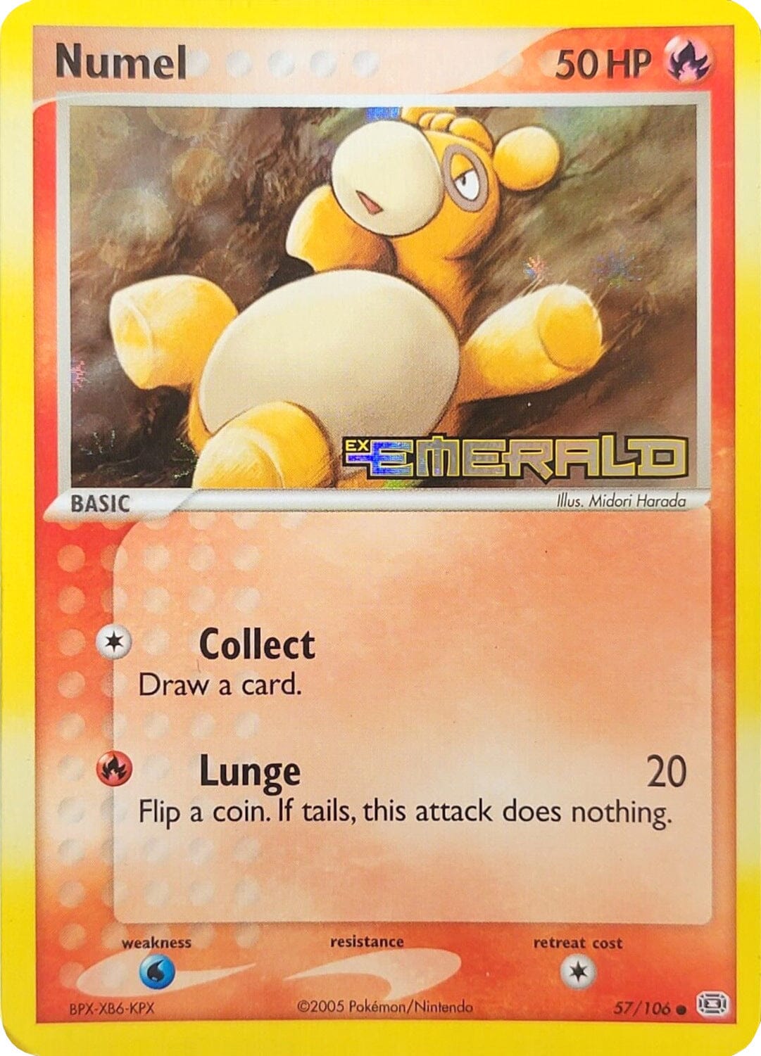 Numel (57/106) (Stamped) [EX: Emerald] Pokemon Single Pokémon  | Multizone: Comics And Games