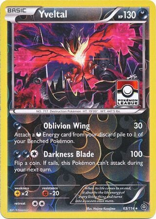 Yveltal (65/114) (Steam Siege League Promo) [XY: Steam Siege] Pokemon Single Pokémon  | Multizone: Comics And Games