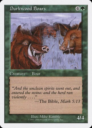 Durkwood Boars [Starter 2000] MTG Single Magic: The Gathering  | Multizone: Comics And Games