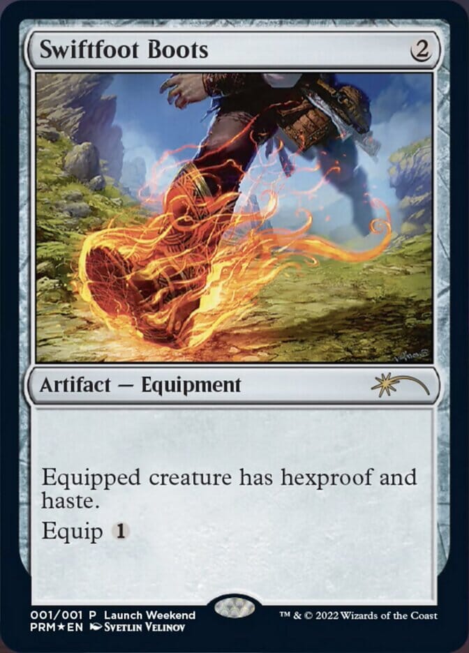 Swiftfoot Boots [Wizards Play Network 2022] MTG Single Magic: The Gathering  | Multizone: Comics And Games