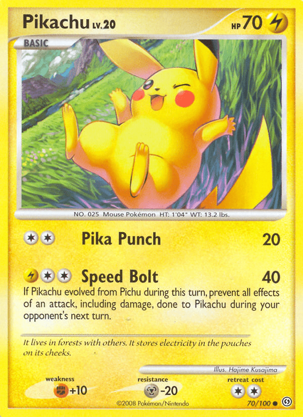 Pikachu (70/100) [Diamond & Pearl: Stormfront] Pokemon Single Pokémon  | Multizone: Comics And Games