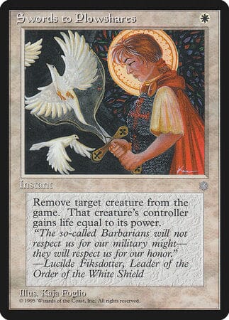 Swords to Plowshares [Ice Age] MTG Single Magic: The Gathering  | Multizone: Comics And Games