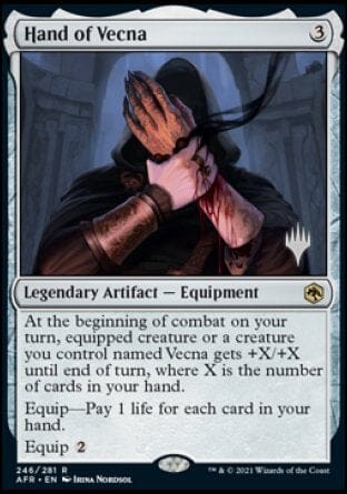 Hand of Vecna (Promo Pack) [Dungeons & Dragons: Adventures in the Forgotten Realms Promos] MTG Single Magic: The Gathering  | Multizone: Comics And Games